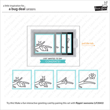 Lawn Fawn - a bug deal - Clear Stamp 4x6