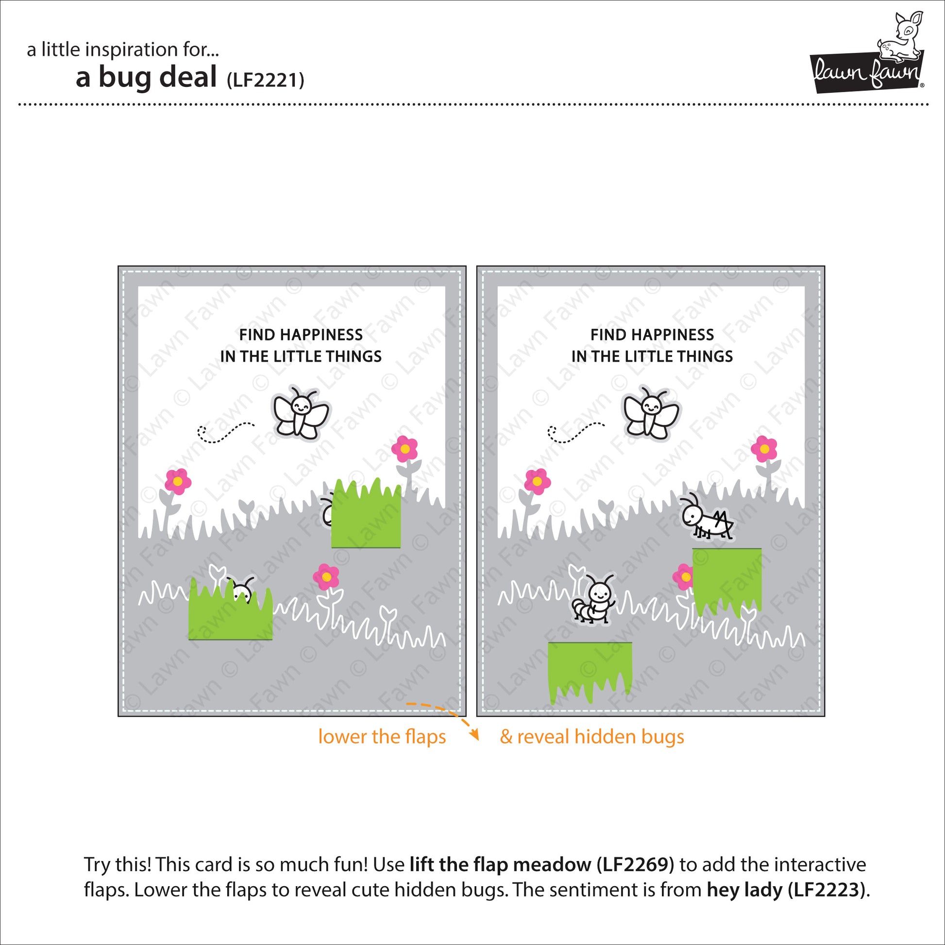 Lawn Fawn - a bug deal - Clear Stamp 4x6