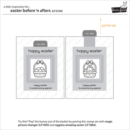 Lawn Fawn - easter before 'n afters - Clear Stamp 3x4
