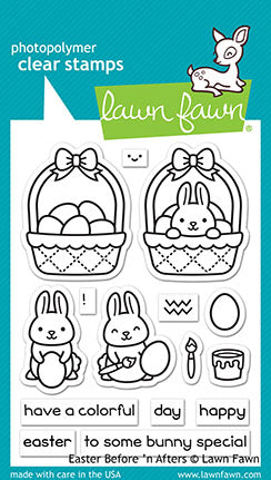 Lawn Fawn easter before 'n afters Clear Stamp 3x4