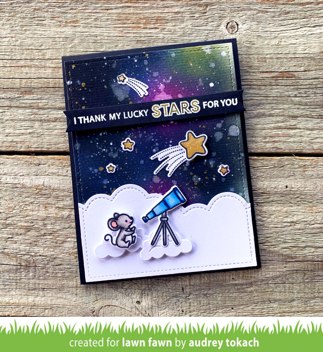 Lawn Fawn - super star - Clear Stamp 4x6