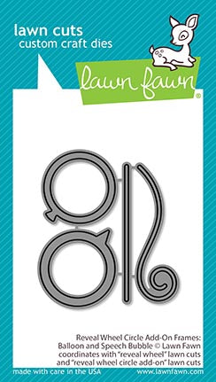 Lawn Fawn - reveal wheel circle add-on frames: balloon and speech bubble - Stanzen