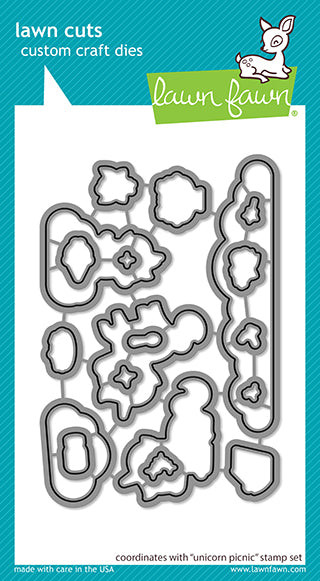 Lawn Fawn - unicorn picnic - Stanzen