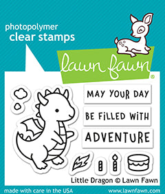 Lawn Fawn - little dragon - Clear Stamp 4x6