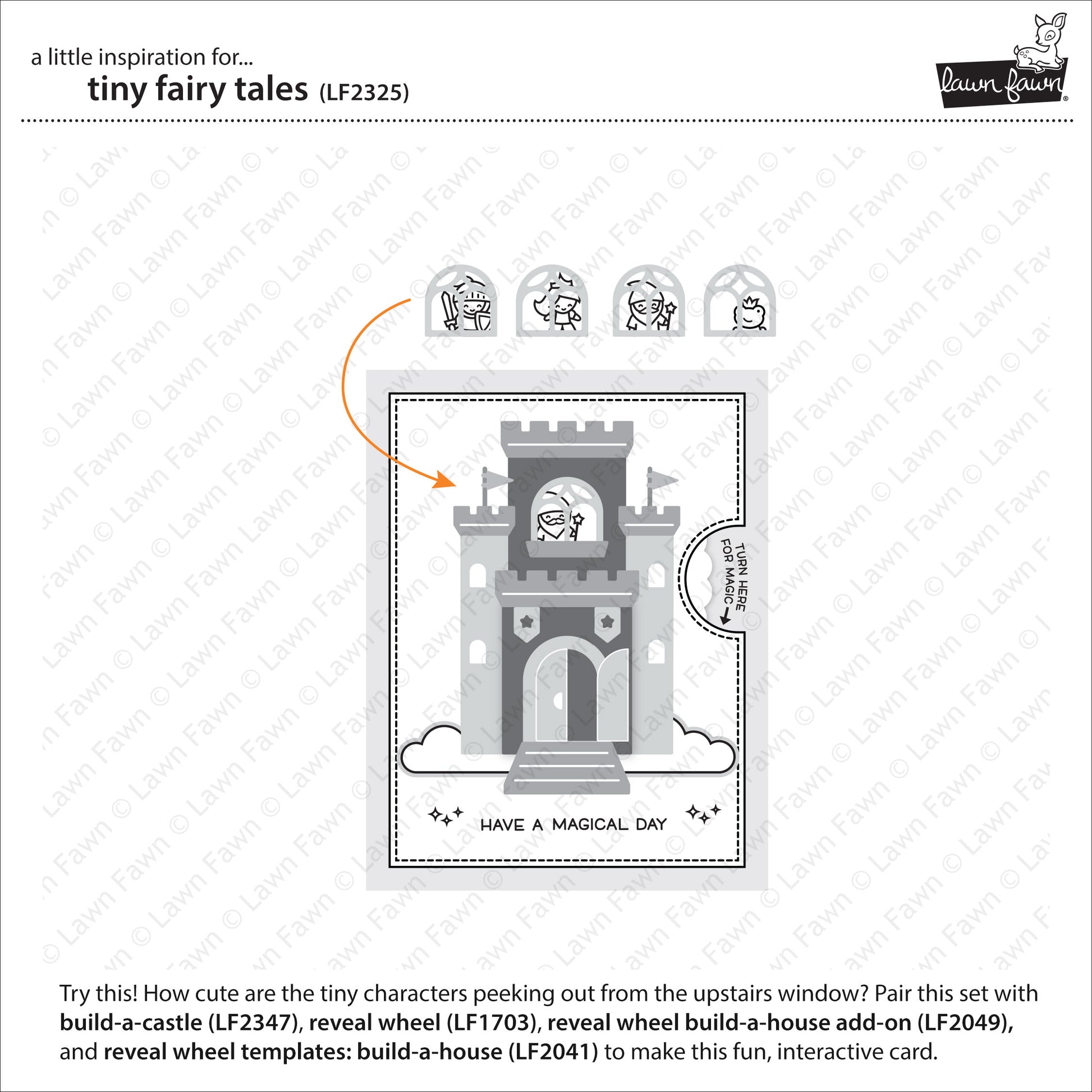 Lawn Fawn - tiny fairy tale - Clear Stamp 2x3