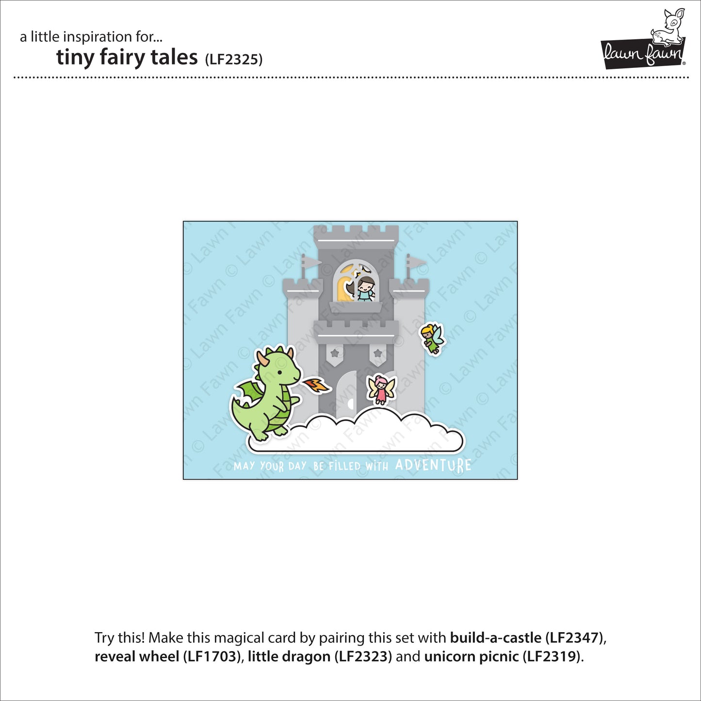 Lawn Fawn - tiny fairy tale - Clear Stamp 2x3