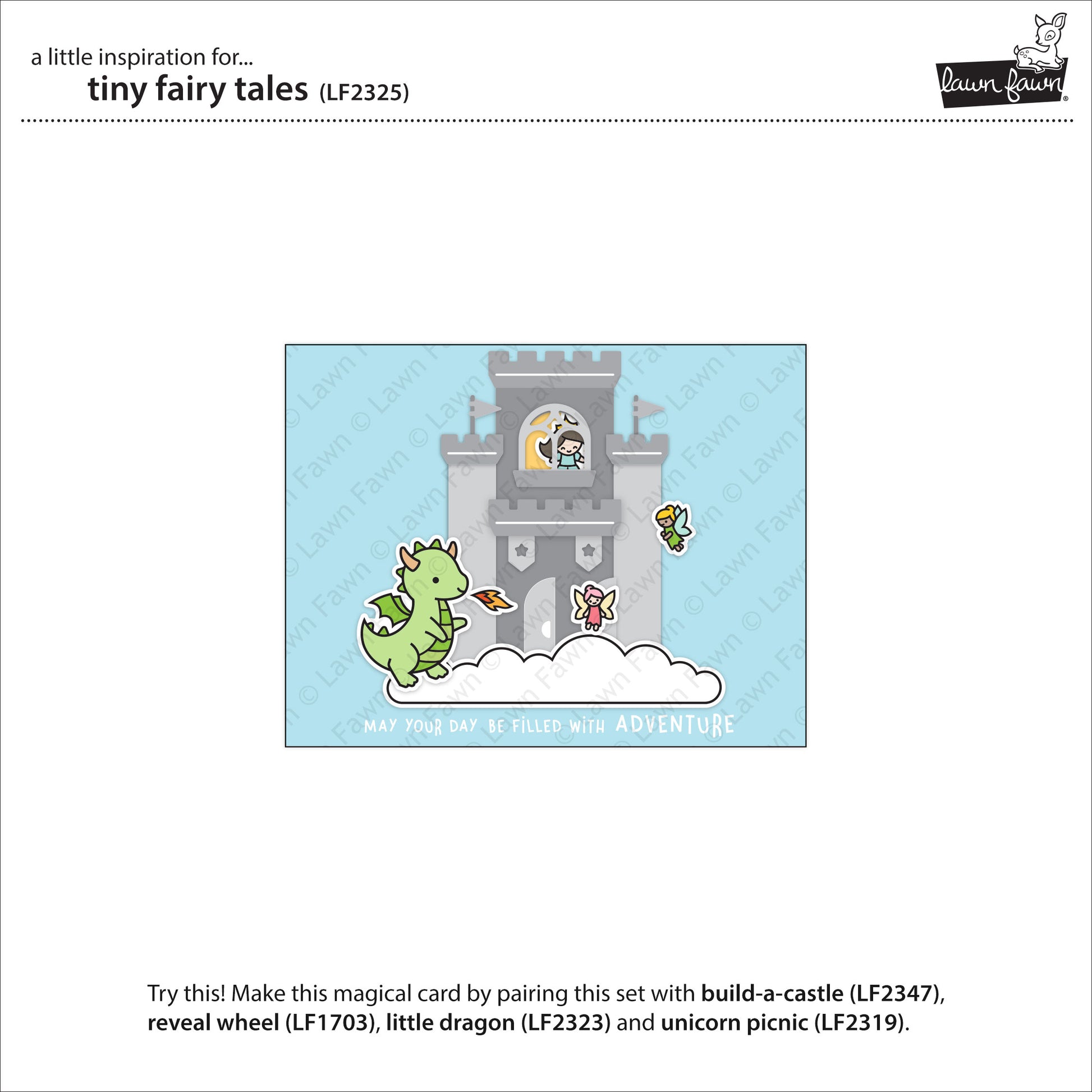 Lawn Fawn - tiny fairy tale - Clear Stamp 2x3