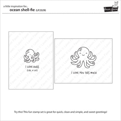 Lawn Fawn - ocean shell-fie - Clear Stamp 4x6