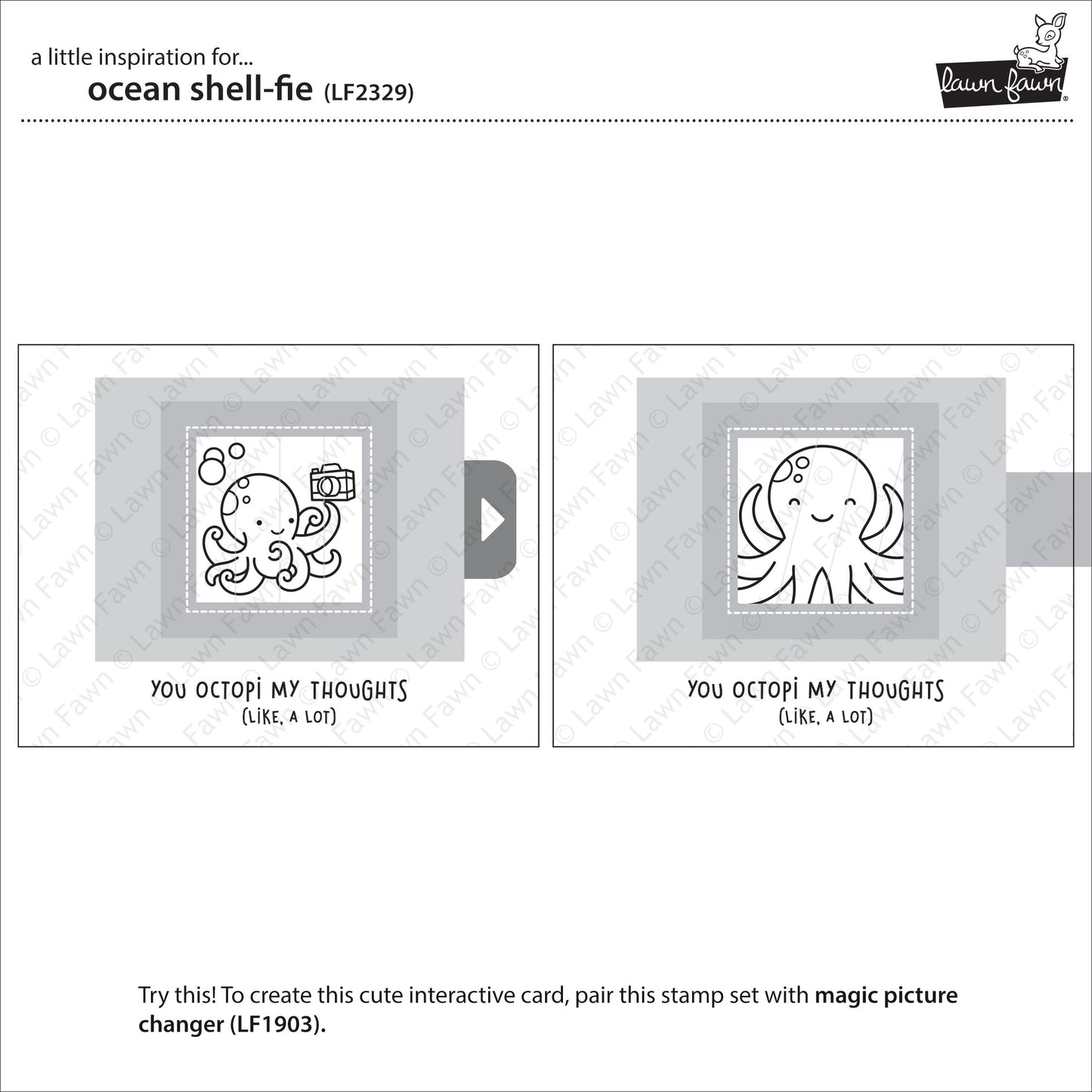 Lawn Fawn - ocean shell-fie - Clear Stamp 4x6