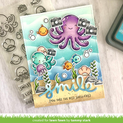 Lawn Fawn - ocean shell-fie - Clear Stamp 4x6