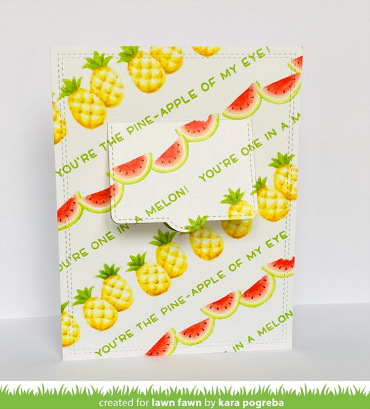 Lawn Fawn simply summer sentiments Clear Stamp 3x4