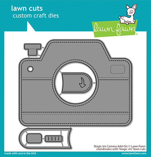 Lawn Fawn magic iris camera add-on Stanzen