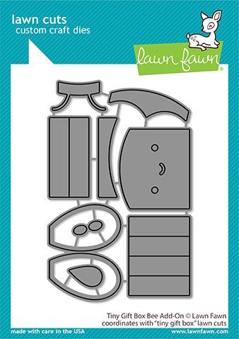 Lawn Fawn - tiny gift box bee add-on - Stanzen