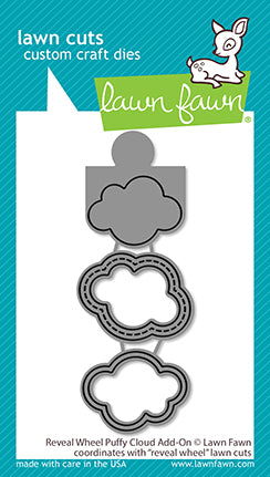 Lawn Fawn reveal wheel puffy cloud add-on Stanzen