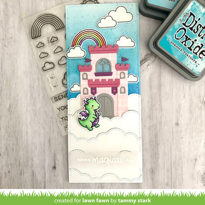 Lawn Fawn - puffy cloud backdrop: portrait - Stanzen