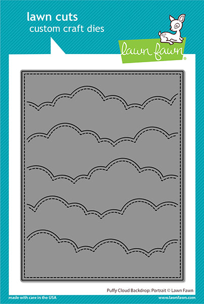 Lawn Fawn puffy cloud backdrop: portrait Stanzen