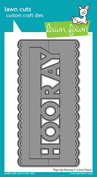 Lawn Fawn pop-up hooray Stanzen - Retiring soon!