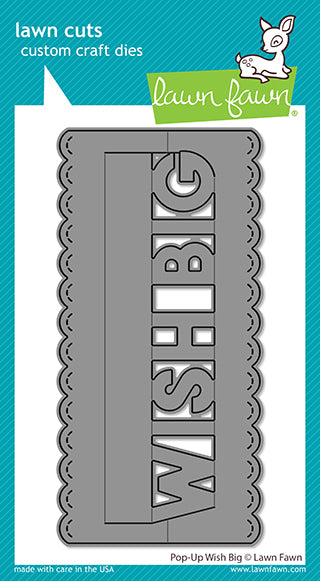 Lawn Fawn pop-up wish big Stanzen - Retiring soon!