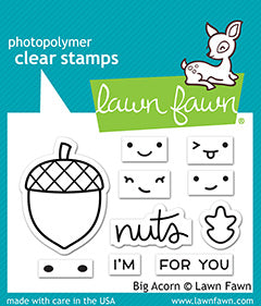 Lawn Fawn - big acorn - Clear Stamp 2x3