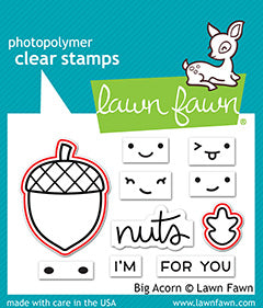 Lawn Fawn big acorn Stanzen