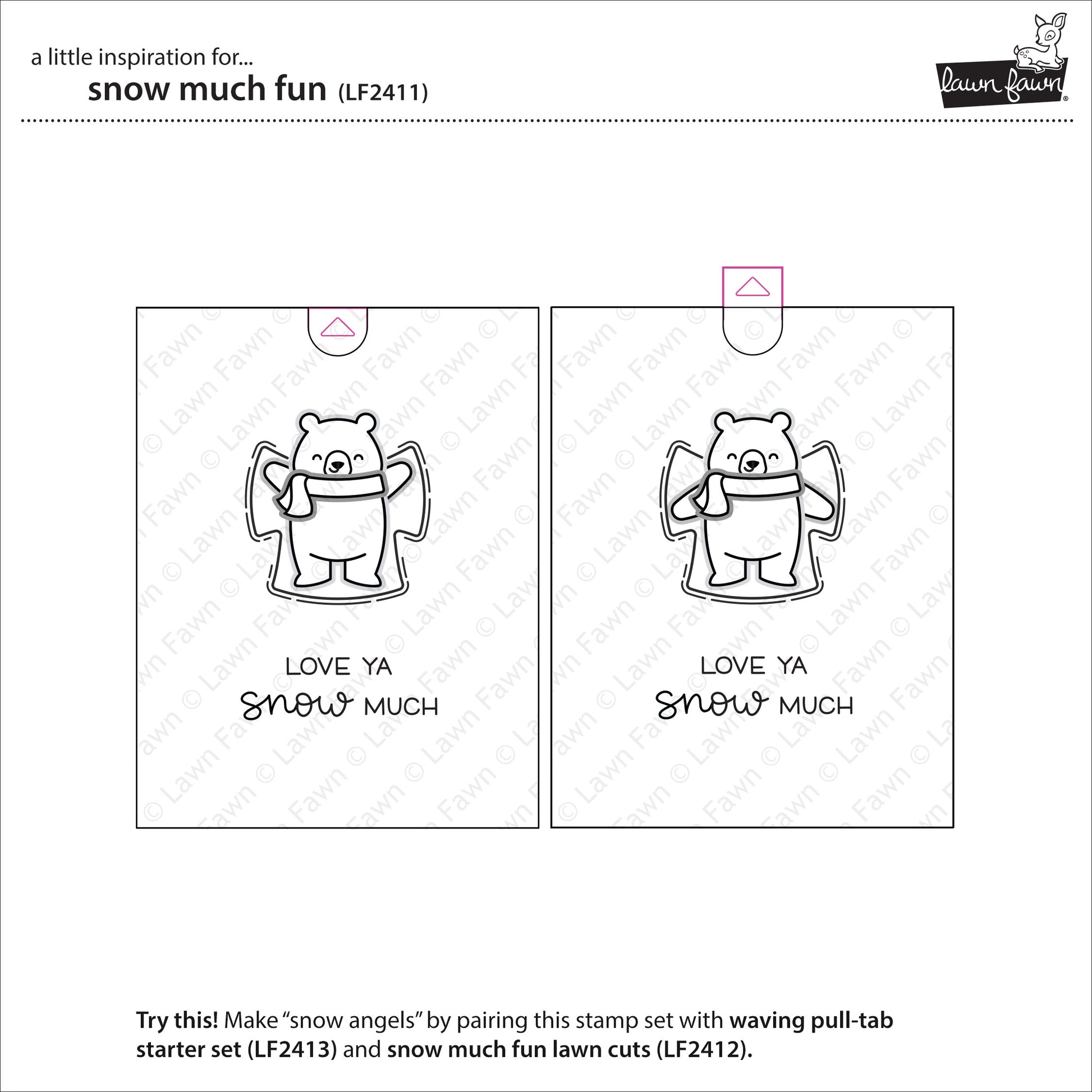 Lawn Fawn - snow much fun - Clear Stamp 4x6