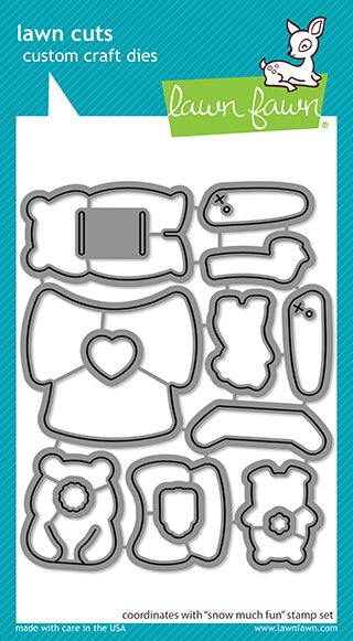 Lawn Fawn - snow much fun - Stanzen