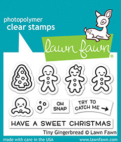 Lawn Fawn - tiny gingerbread - Clear Stamp 2x3