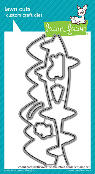 Lawn Fawn - over the mountain borders - Stanzen