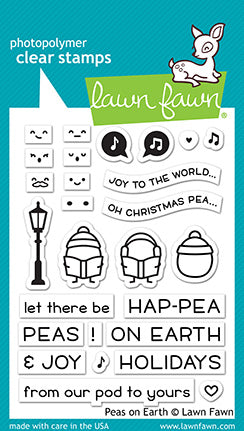 Lawn Fawn - peas on earth - Clear Stamp 3x4