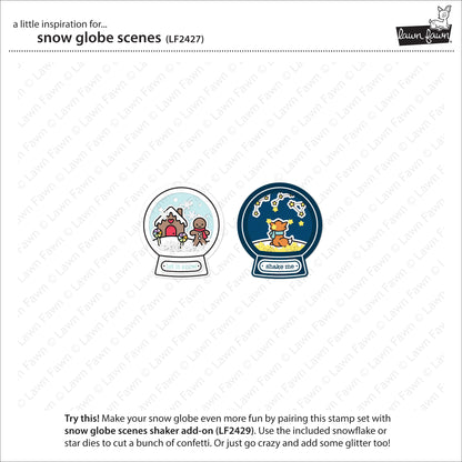 Lawn Fawn - snow globe scenes - Clear Stamp 4x6