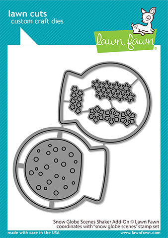 Lawn Fawn - snow globe scenes shaker add-on- Stanzen