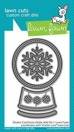 Lawn Fawn - shutter card snow globe add-on - Stanzen