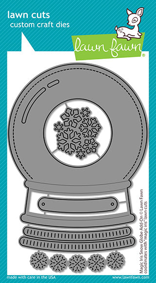 Lawn Fawn - magic iris snow globe add-on - Stanzen