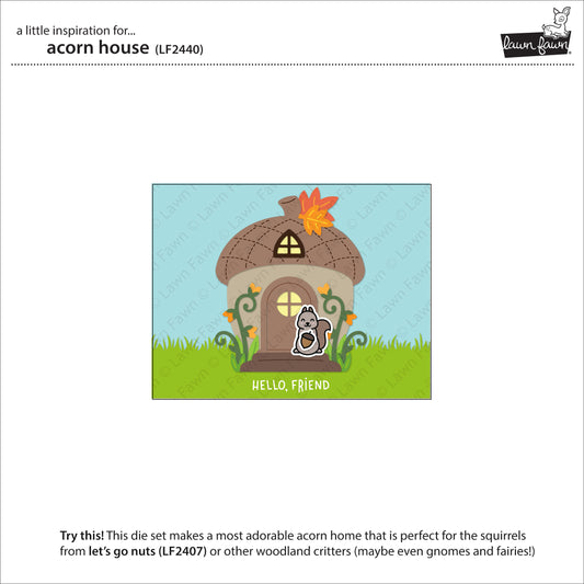Lawn Fawn acorn house Stanzen