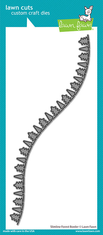 Lawn Fawn - slimline forest border - Stanzen