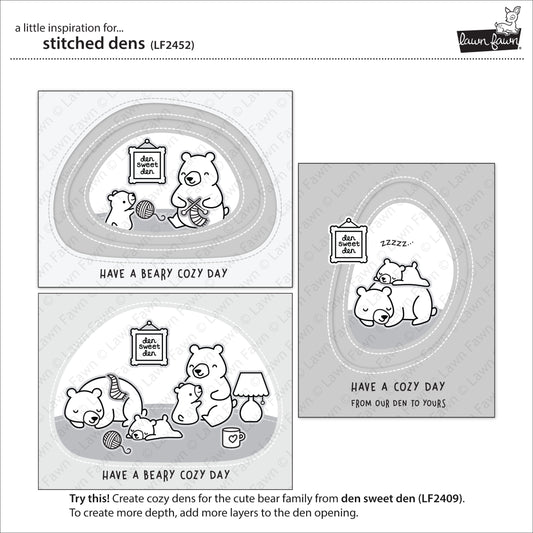 Lawn Fawn stitched dens Stanzen