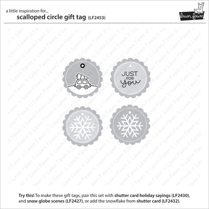Lawn Fawn Scalloped Circle Gift Stanzen