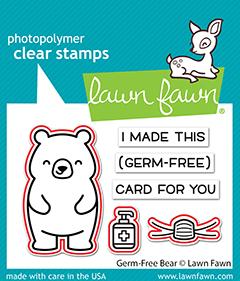Lawn Fawn - Germ-Free Bear - Stanze