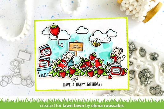 Lawn Fawn - Berry Special - Clear Stamp 4x6