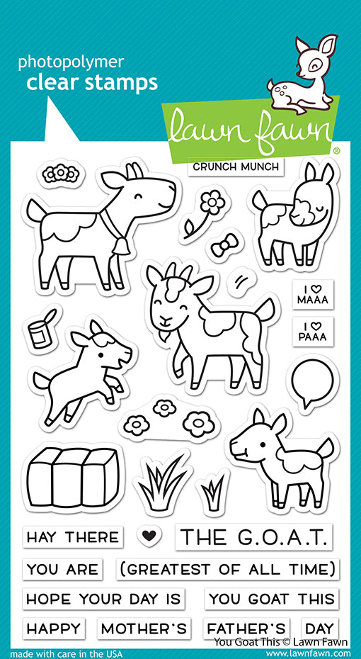 Lawn Fawn - You goat this - Clear Stamp 4x6