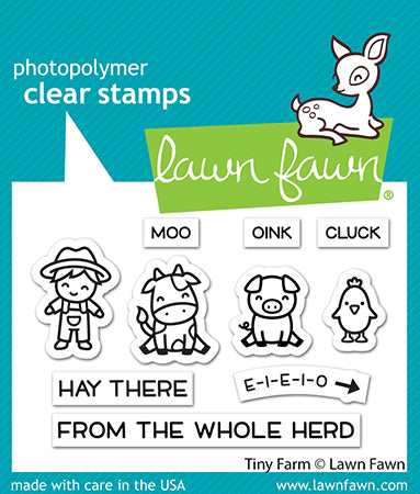 Lawn Fawn - Tiny Farm - Clear Stamps 2x3