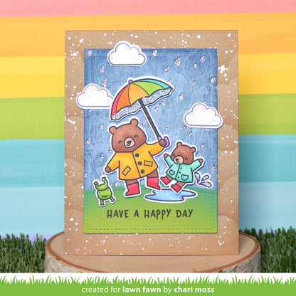 Lawn Fawn - Beary rainy day - Clear Stamp 4x6