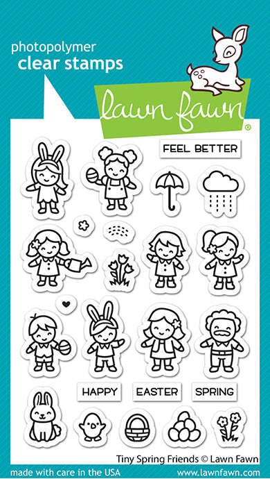 Lawn Fawn - Tiny Sport Friends - Clear Stamp 3x4