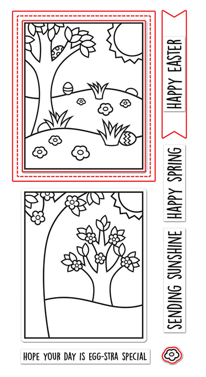 Lawn Fawn - Window scene: Spring - Stanzen