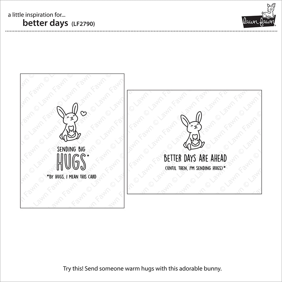 Lawn Fawn - Better days - Clear Stamp 3x4