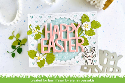 Lawn Fawn - Giant Happy Easter - Stand Alone Stanze