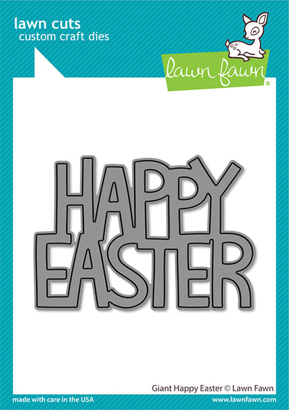 Lawn Fawn - Giant Happy Easter - Stand Alone Stanze