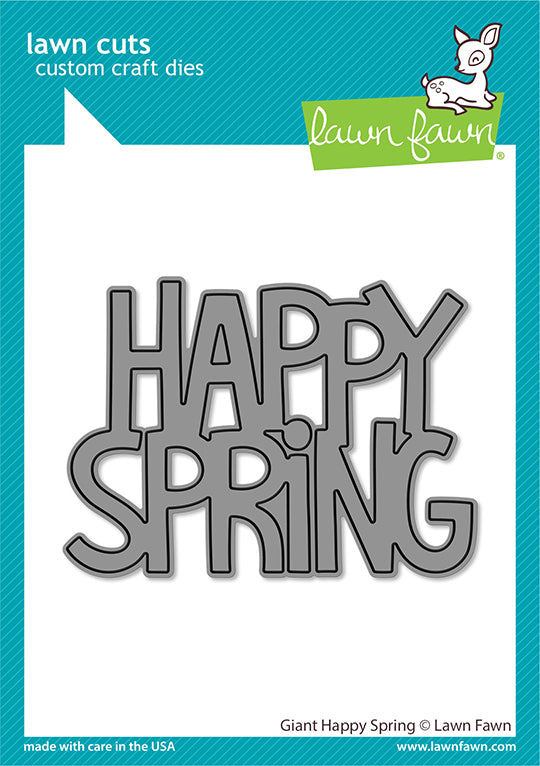 Lawn Fawn - Giant Happy Spring - Stand Alone Stanze