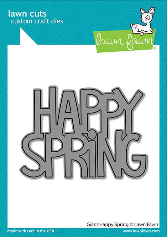 Lawn Fawn - Giant Happy Spring - Stand Alone Stanze