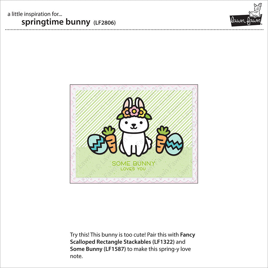 Lawn Fawn - Springtime Bunny - Stand Alone Stanze